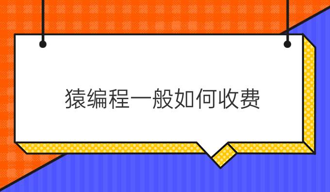 猿编程一般如何收费