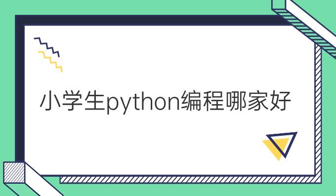 小学生python编程哪家好