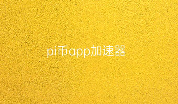 pi币app加速器