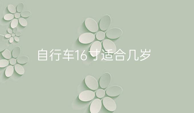 自行车16寸适合几岁