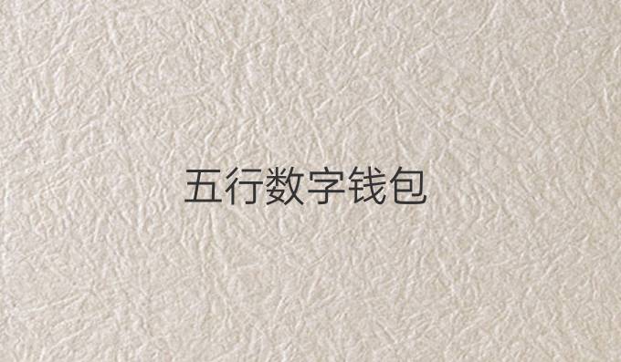 五行数字钱包
