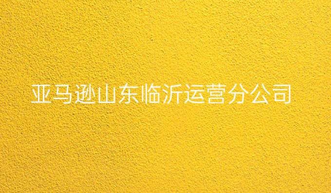 亚马逊山东临沂运营分公司