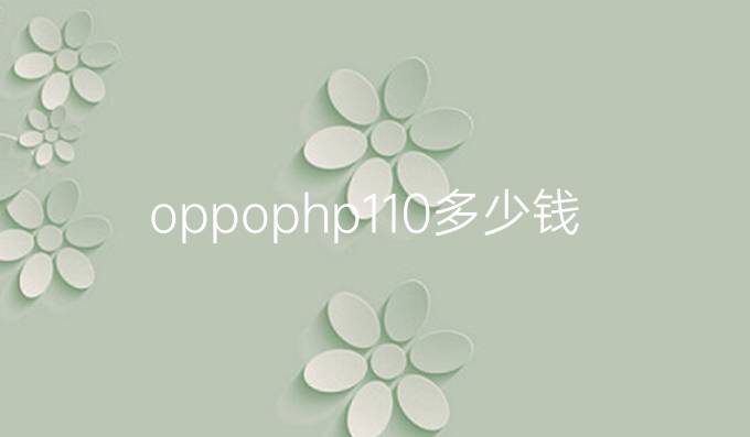 oppophp110多少钱