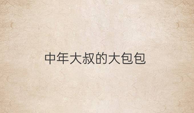 中年大叔的大包包