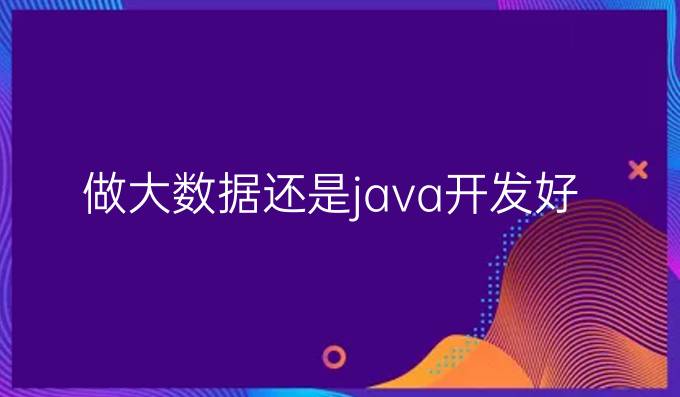 做大数据还是java开发好