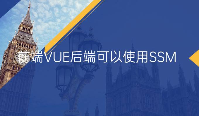 前端VUE后端可以使用SSM嘛