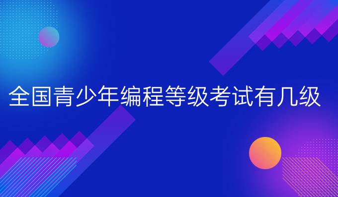 全国青少年编程等级考试有几级
