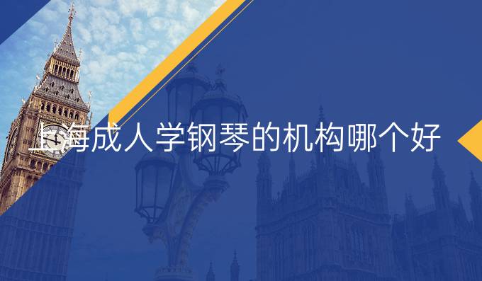 上海成人学钢琴的机构哪个好