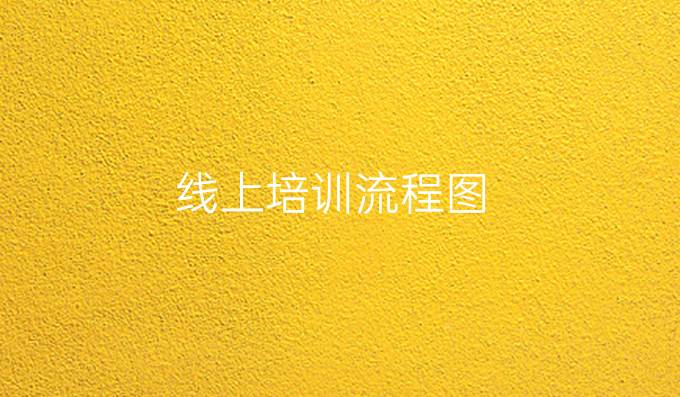 线上培训流程图