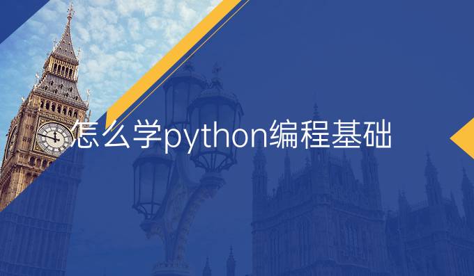 怎么学python编程基础