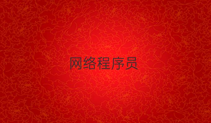 网络程序员