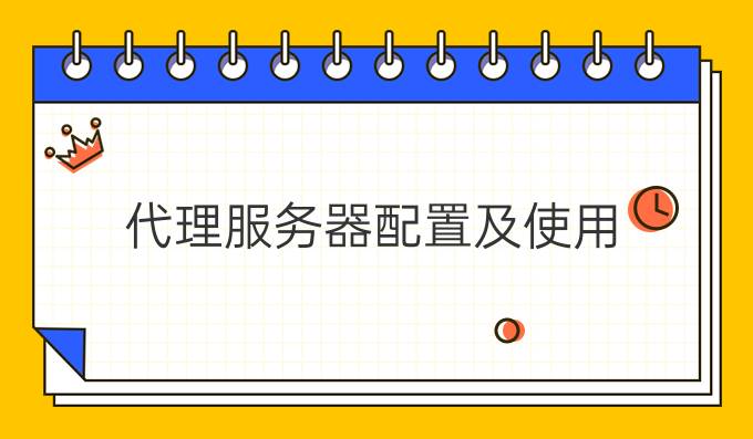 代理服务器配置及使用