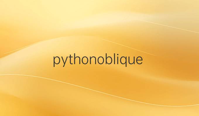 pythonoblique