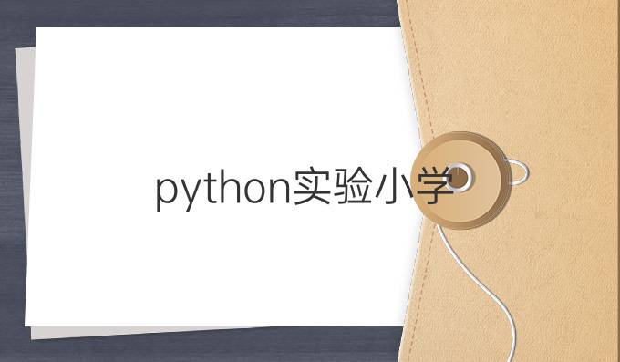 python实验小学