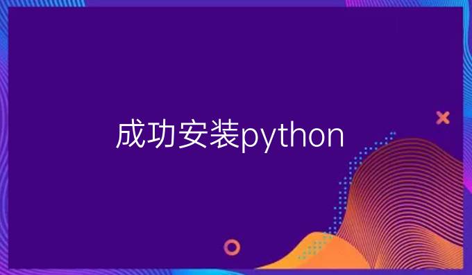 成功安装python