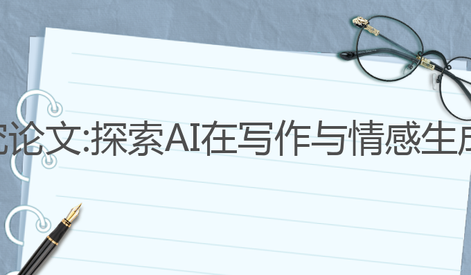 ai创意写作研究论文:探索AI在写作与情感生成中的创新应用