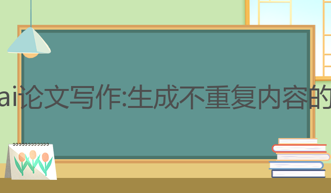 不重复的ai论文写作:生成不重复内容的最佳选择