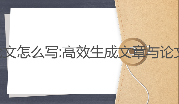 ai自动写作论文怎么写:高效生成文章与论文的最佳方法