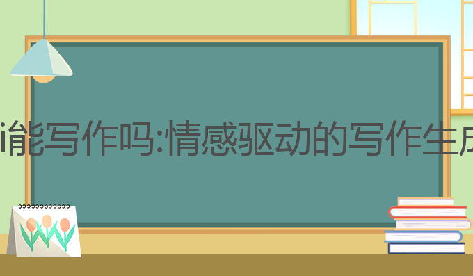 豆包智能ai能写作吗:情感驱动的写作生成技术解析